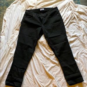 “Modern Straight” black jeans